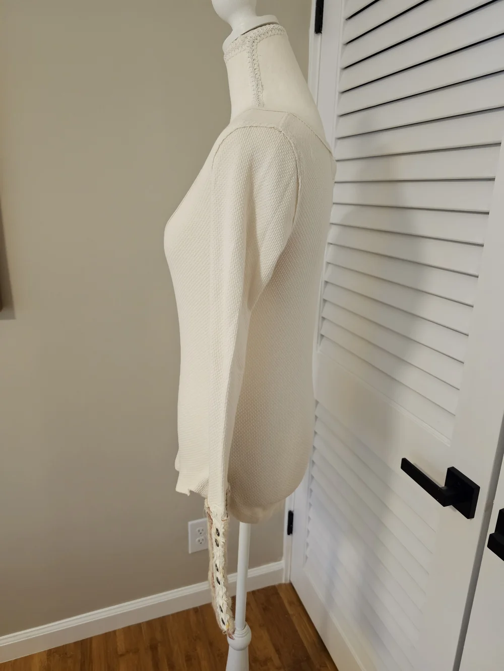 🤍 Free People We The Free Art School Cuff Thermal Henley | Size M | NWT/NWOT